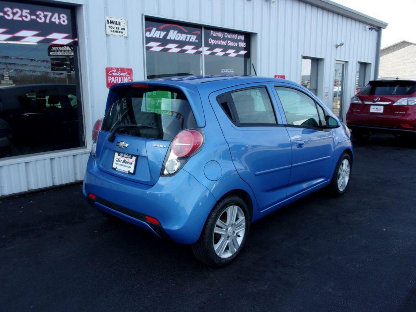 2014 BLUE CHEVROLET SPARK LS (KL8CB6S90EC) with an 1.2L engine, Continuously Variable transmission, located at 501 E. Columbia St., Springfield, OH, 45503, (800) 262-7122, 39.925262, -83.801796 - Photo#3