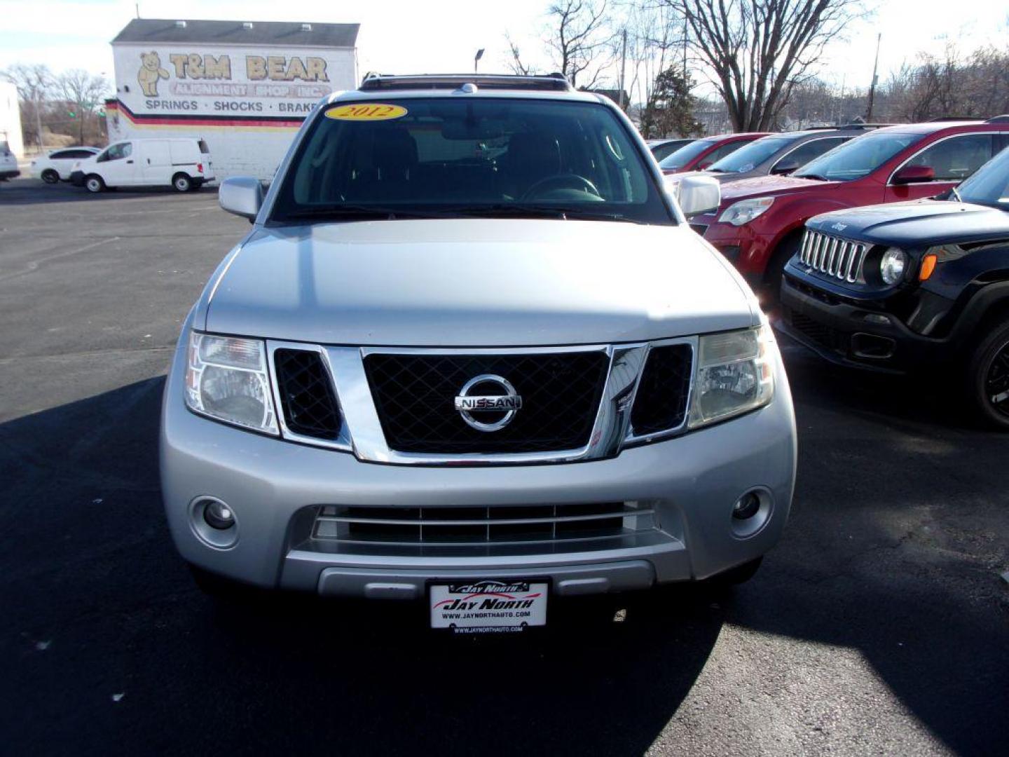 2012 SILVER NISSAN PATHFINDER LE (5N1AR1NB8CC) with an 4.0L engine, Automatic transmission, located at 501 E. Columbia St., Springfield, OH, 45503, (800) 262-7122, 39.925262, -83.801796 - Photo#1