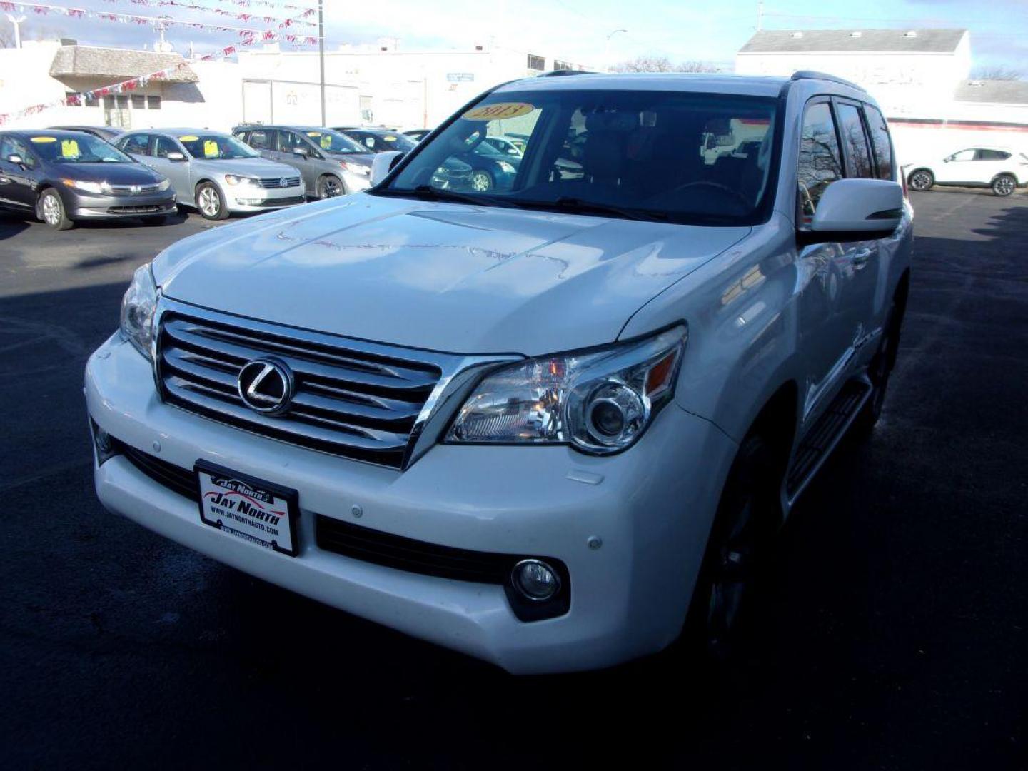 2013 WHITE LEXUS GX 460 PREMIUM (JTJJM7FX1D5) with an 4.6L engine, Automatic transmission, located at 501 E. Columbia St., Springfield, OH, 45503, (800) 262-7122, 39.925262, -83.801796 - Photo#3