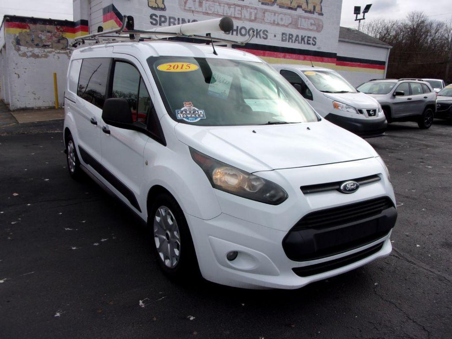 2015 WHITE FORD TRANSIT CONNECT XLT (NM0LS7F7XF1) with an 2.5L engine, Automatic transmission, located at 501 E. Columbia St., Springfield, OH, 45503, (800) 262-7122, 39.925262, -83.801796 - Photo#2