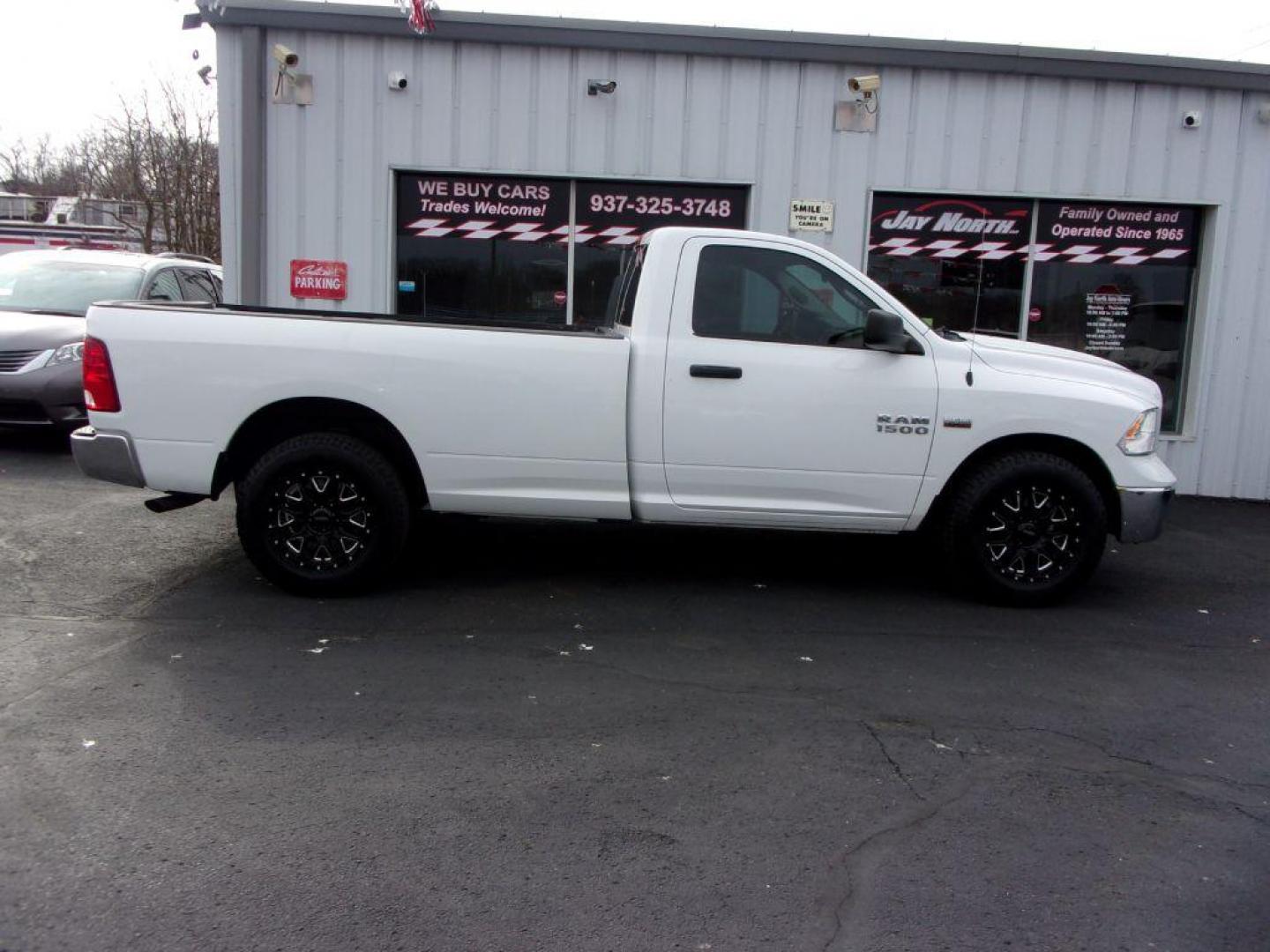 2016 WHITE RAM 1500 TRADESMAN (3C6JR6DT8GG) with an 5.7L engine, Automatic transmission, located at 501 E. Columbia St., Springfield, OH, 45503, (800) 262-7122, 39.925262, -83.801796 - *** 5.7L Hemi *** ST ** Newer Wheels and Tires *** Serviced and Detailed *** Tradesman PKG *** Jay North Auto has offered hand picked vehicles since 1965! Our customer's enjoy a NO pressure buying experience with a small town feel. All of our vehicles get fully inspected and detailed. We are a p - Photo#0