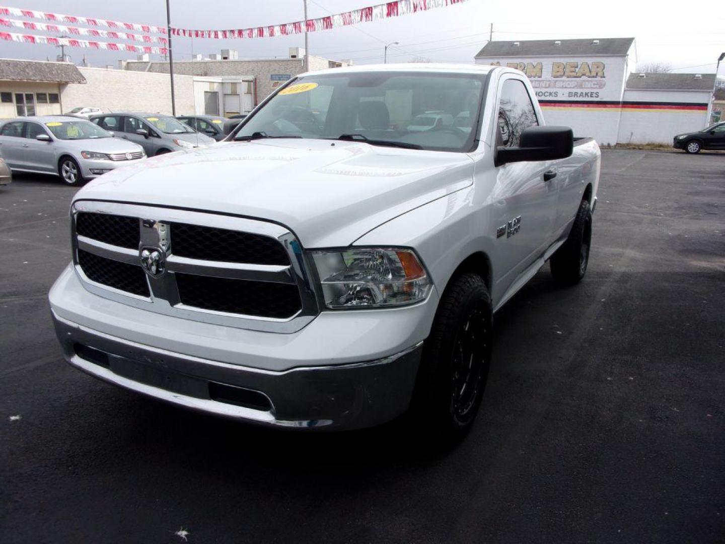 2016 WHITE RAM 1500 TRADESMAN (3C6JR6DT8GG) with an 5.7L engine, Automatic transmission, located at 501 E. Columbia St., Springfield, OH, 45503, (800) 262-7122, 39.925262, -83.801796 - *** 5.7L Hemi *** ST ** Newer Wheels and Tires *** Serviced and Detailed *** Tradesman PKG *** Jay North Auto has offered hand picked vehicles since 1965! Our customer's enjoy a NO pressure buying experience with a small town feel. All of our vehicles get fully inspected and detailed. We are a p - Photo#7