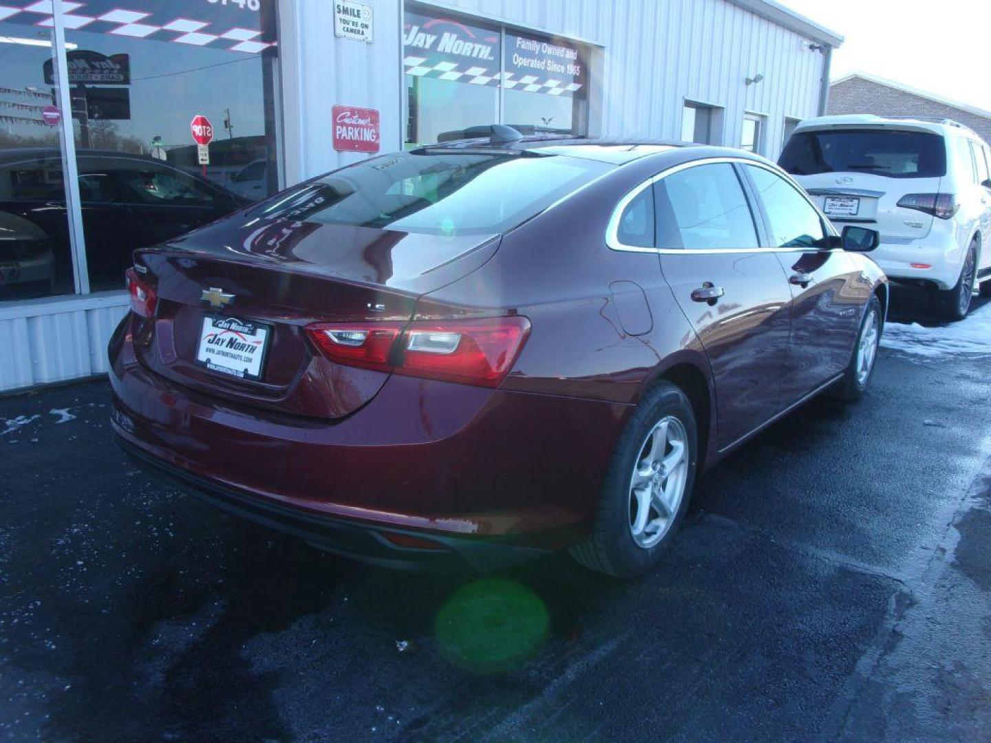 2016 RED CHEVROLET MALIBU LS (1G1ZB5ST7GF) with an 1.5L engine, Automatic transmission, located at 501 E. Columbia St., Springfield, OH, 45503, (800) 262-7122, 39.925262, -83.801796 - *** LS *** Clean CarFax *** Serviced and Detailed *** NICE *** New Tires *** Jay North Auto has offered hand picked vehicles since 1965! Our customer's enjoy a NO pressure buying experience with a small town feel. All of our vehicles get fully inspected and detailed. We are a preferred dealer fo - Photo#3