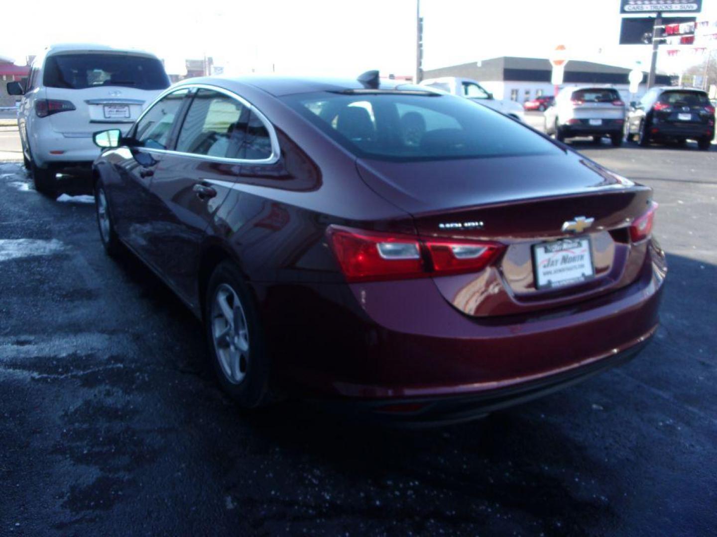 2016 RED CHEVROLET MALIBU LS (1G1ZB5ST7GF) with an 1.5L engine, Automatic transmission, located at 501 E. Columbia St., Springfield, OH, 45503, (800) 262-7122, 39.925262, -83.801796 - *** LS *** Clean CarFax *** Serviced and Detailed *** NICE *** New Tires *** Jay North Auto has offered hand picked vehicles since 1965! Our customer's enjoy a NO pressure buying experience with a small town feel. All of our vehicles get fully inspected and detailed. We are a preferred dealer fo - Photo#5