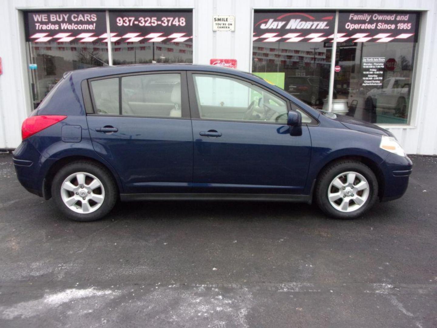 2008 BLUE NISSAN VERSA SL (3N1BC13E38L) with an 1.8L engine, Continuously Variable transmission, located at 501 E. Columbia St., Springfield, OH, 45503, (800) 262-7122, 39.925262, -83.801796 - Photo#0