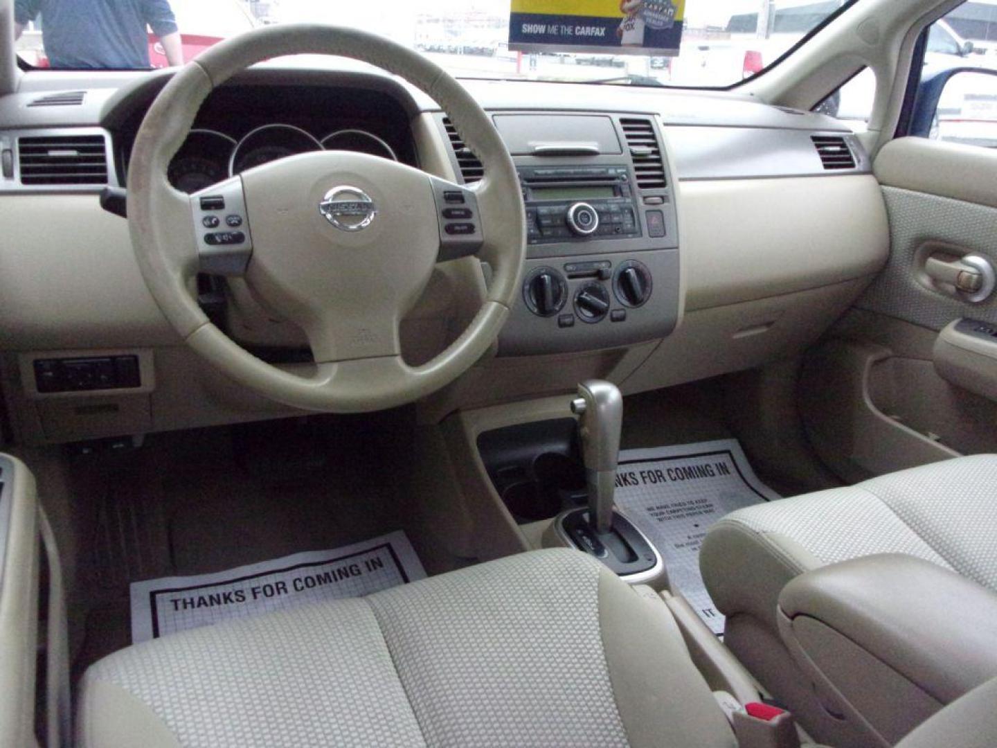 2008 BLUE NISSAN VERSA SL (3N1BC13E38L) with an 1.8L engine, Continuously Variable transmission, located at 501 E. Columbia St., Springfield, OH, 45503, (800) 262-7122, 39.925262, -83.801796 - Photo#10