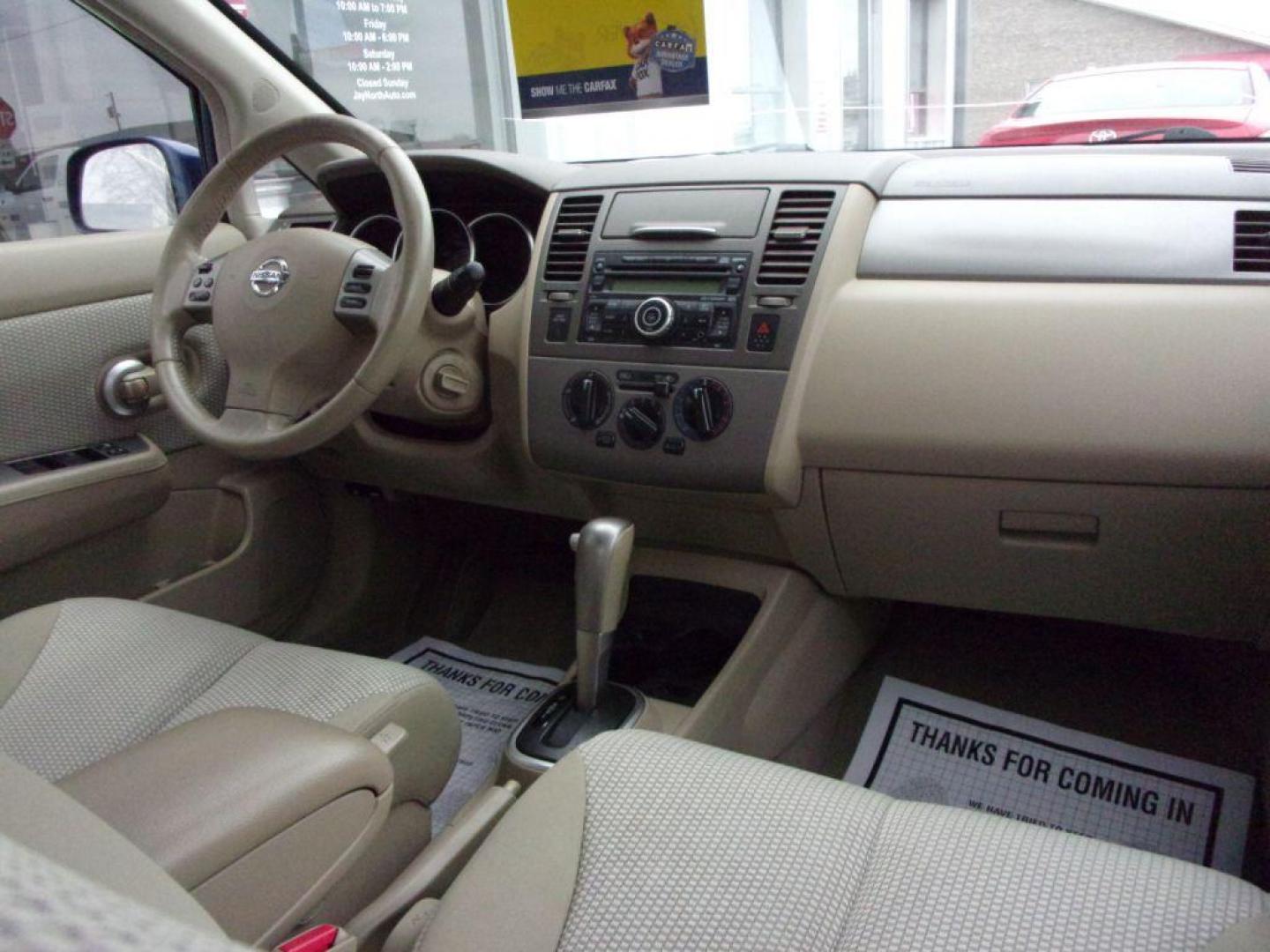 2008 BLUE NISSAN VERSA SL (3N1BC13E38L) with an 1.8L engine, Continuously Variable transmission, located at 501 E. Columbia St., Springfield, OH, 45503, (800) 262-7122, 39.925262, -83.801796 - Photo#18