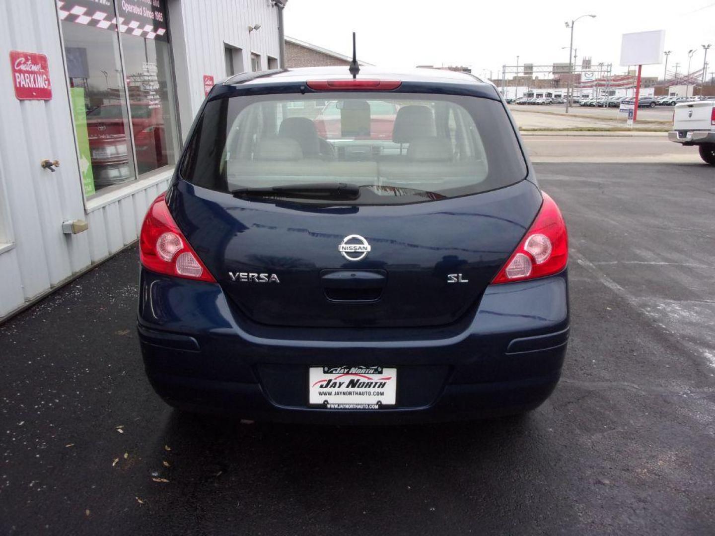 2008 BLUE NISSAN VERSA SL (3N1BC13E38L) with an 1.8L engine, Continuously Variable transmission, located at 501 E. Columbia St., Springfield, OH, 45503, (800) 262-7122, 39.925262, -83.801796 - Photo#4