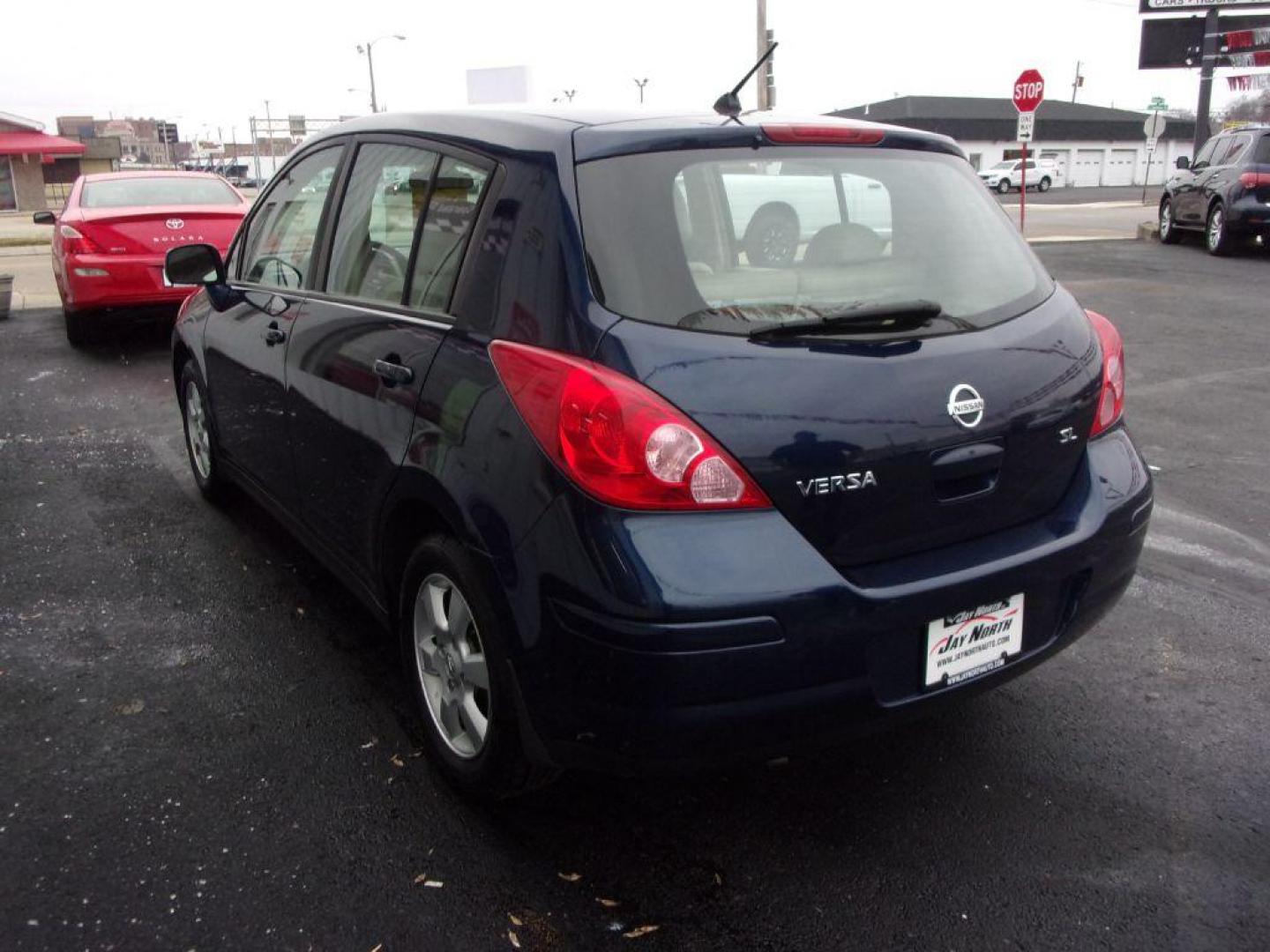 2008 BLUE NISSAN VERSA SL (3N1BC13E38L) with an 1.8L engine, Continuously Variable transmission, located at 501 E. Columbia St., Springfield, OH, 45503, (800) 262-7122, 39.925262, -83.801796 - Photo#5