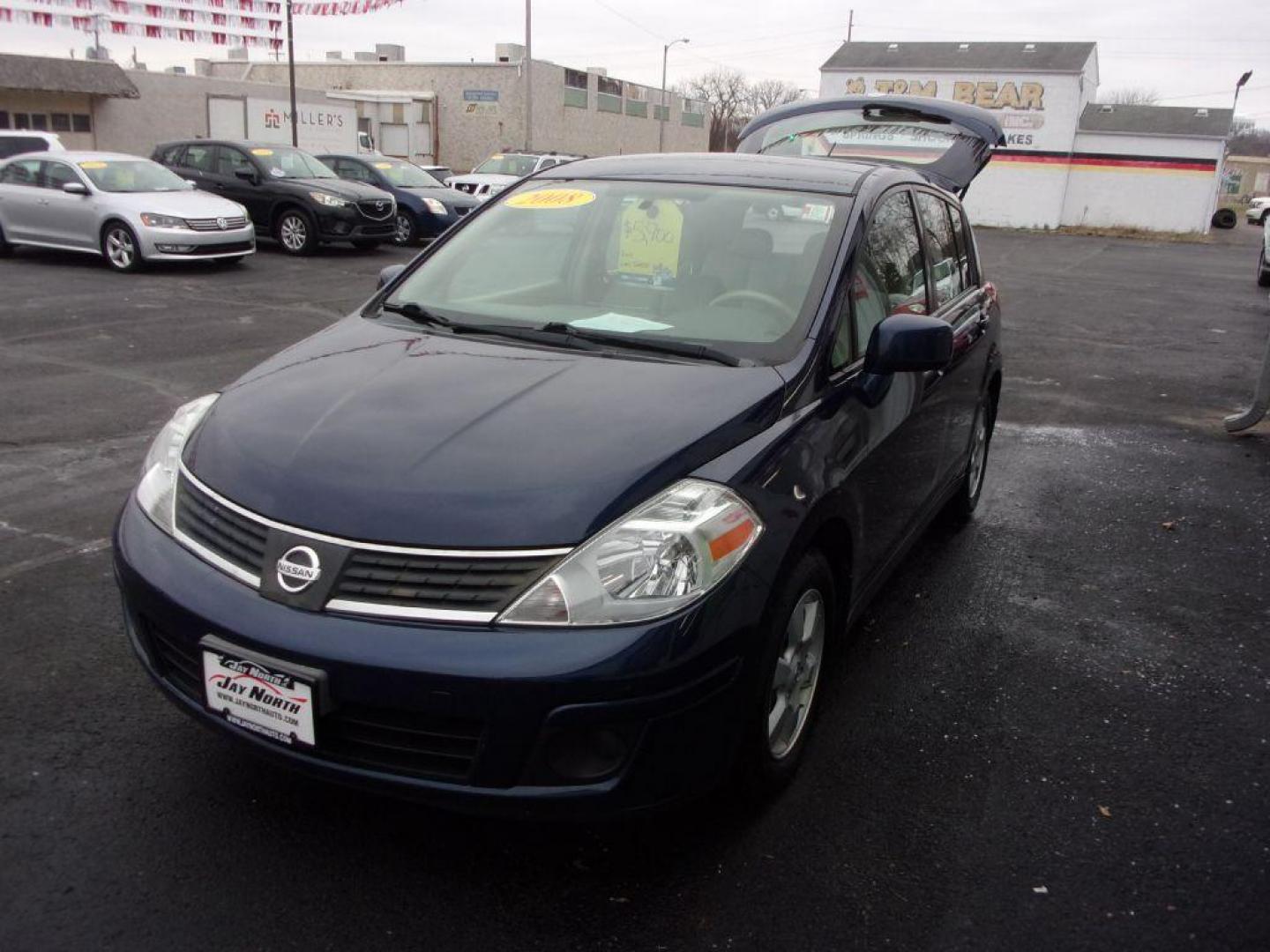 2008 BLUE NISSAN VERSA SL (3N1BC13E38L) with an 1.8L engine, Continuously Variable transmission, located at 501 E. Columbia St., Springfield, OH, 45503, (800) 262-7122, 39.925262, -83.801796 - Photo#6