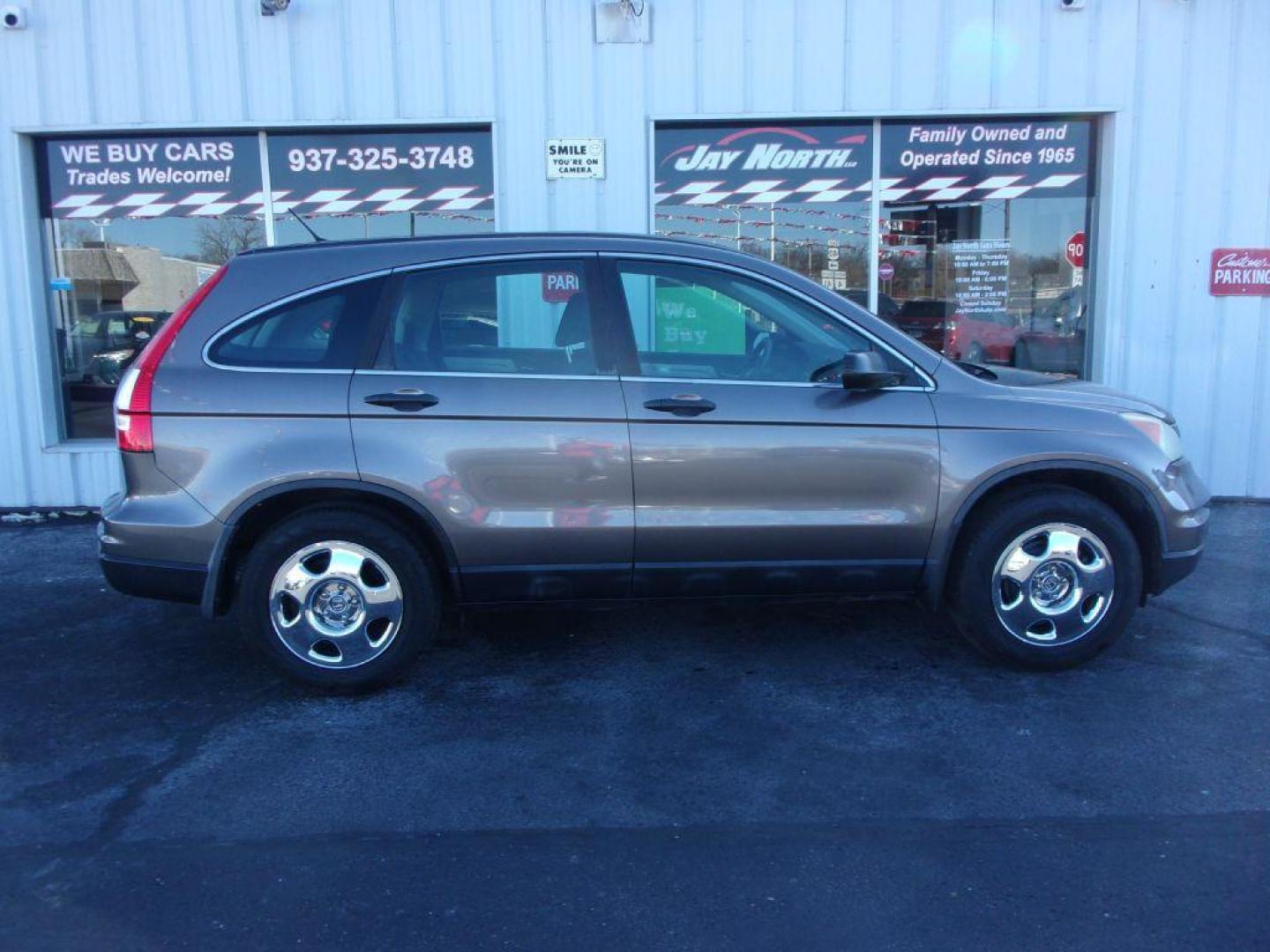 2010 BROWN HONDA CR-V LX (5J6RE4H31AL) with an 2.4L engine, Automatic transmission, located at 501 E. Columbia St., Springfield, OH, 45503, (800) 262-7122, 39.925262, -83.801796 - Photo#0