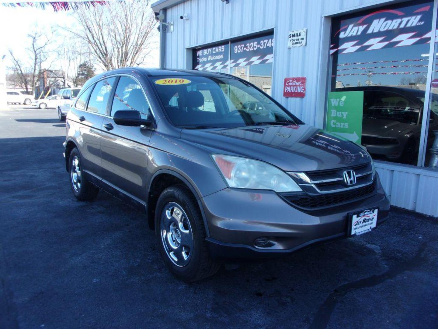 2010 BROWN HONDA CR-V LX (5J6RE4H31AL) with an 2.4L engine, Automatic transmission, located at 501 E. Columbia St., Springfield, OH, 45503, (800) 262-7122, 39.925262, -83.801796 - Photo#2