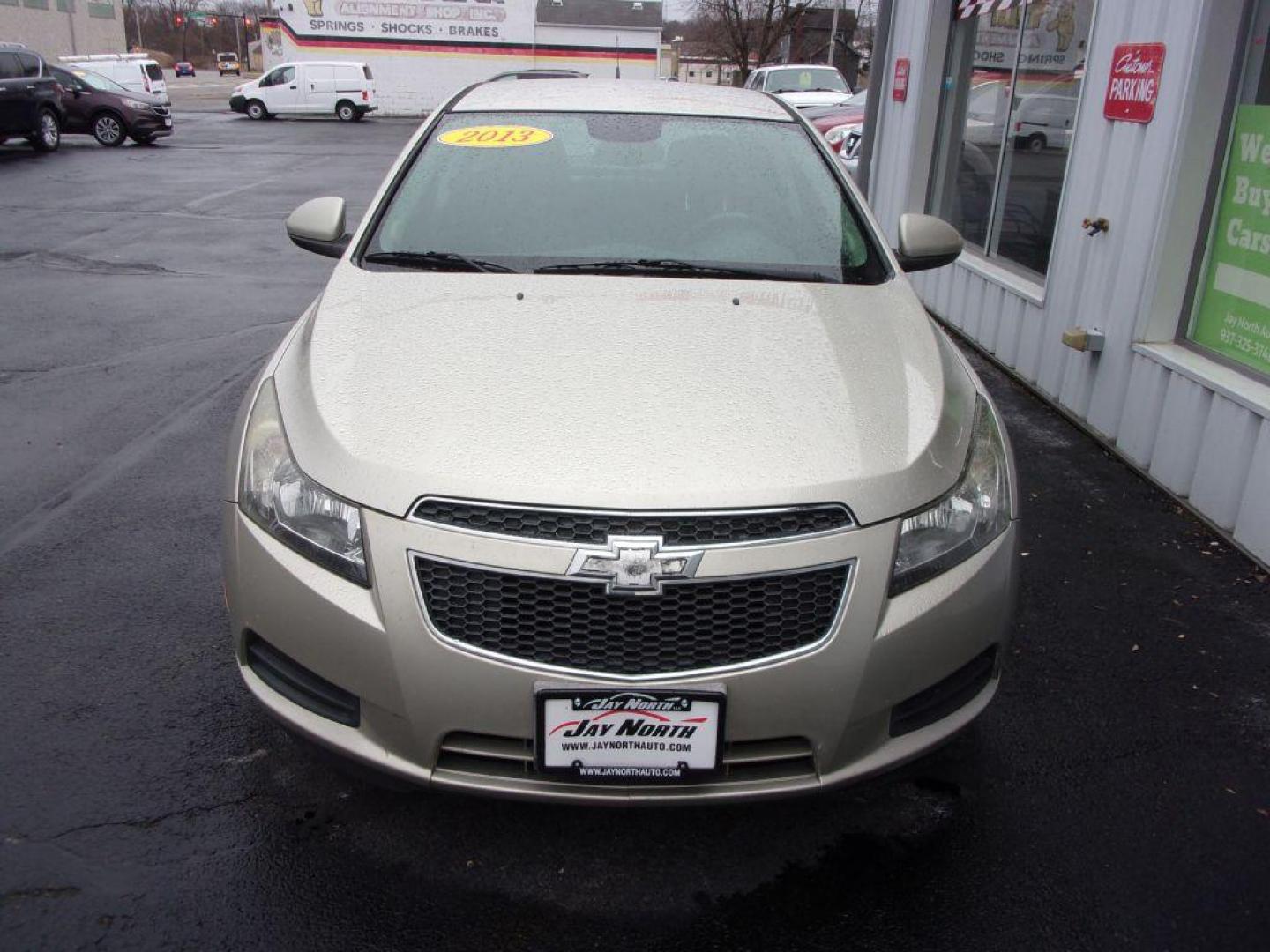 2013 GOLD CHEVROLET CRUZE LT (1G1PC5SB8D7) with an 1.4L engine, Automatic transmission, located at 501 E. Columbia St., Springfield, OH, 45503, (800) 262-7122, 39.925262, -83.801796 - Photo#2