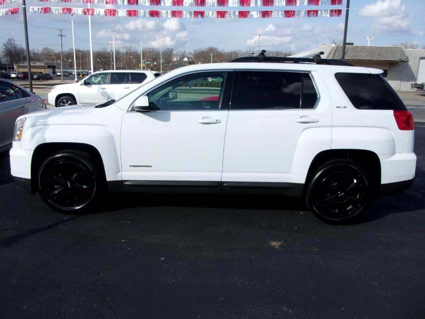 2017 WHITE GMC TERRAIN SLE (2GKALNEK7H6) with an 2.4L engine, Automatic transmission, located at 501 E. Columbia St., Springfield, OH, 45503, (800) 262-7122, 39.925262, -83.801796 - Photo#1