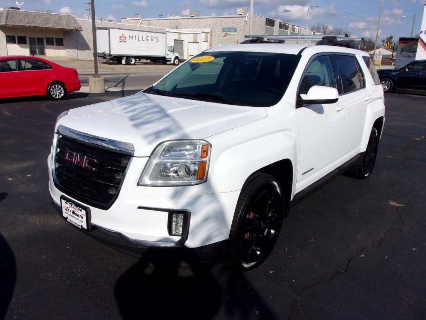 2017 WHITE GMC TERRAIN SLE (2GKALNEK7H6) with an 2.4L engine, Automatic transmission, located at 501 E. Columbia St., Springfield, OH, 45503, (800) 262-7122, 39.925262, -83.801796 - Photo#3