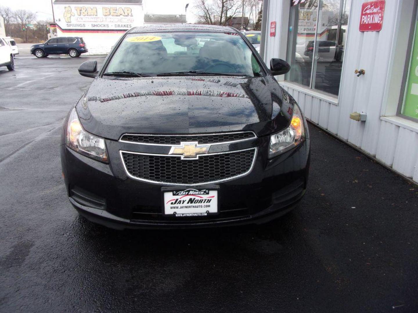 2014 BLACK CHEVROLET CRUZE LT (1G1PC5SB5E7) with an 1.4L engine, Automatic transmission, located at 501 E. Columbia St., Springfield, OH, 45503, (800) 262-7122, 39.925262, -83.801796 - Photo#1