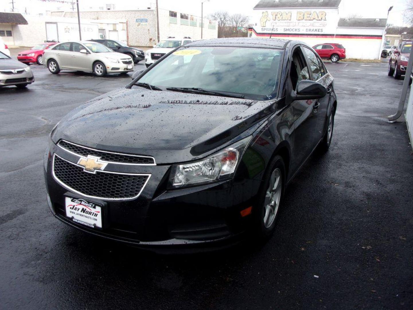 2014 BLACK CHEVROLET CRUZE LT (1G1PC5SB5E7) with an 1.4L engine, Automatic transmission, located at 501 E. Columbia St., Springfield, OH, 45503, (800) 262-7122, 39.925262, -83.801796 - Photo#6