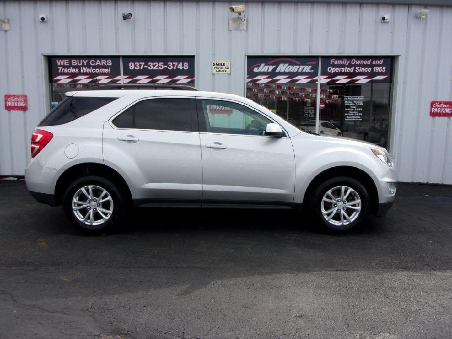 2017 SILVER CHEVROLET EQUINOX LT (2GNALCEK4H1) with an 2.4L engine, Automatic transmission, located at 501 E. Columbia St., Springfield, OH, 45503, (800) 262-7122, 39.925262, -83.801796 - Photo#0