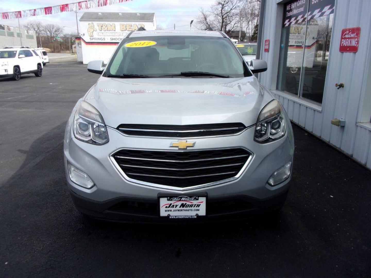 2017 SILVER CHEVROLET EQUINOX LT (2GNALCEK4H1) with an 2.4L engine, Automatic transmission, located at 501 E. Columbia St., Springfield, OH, 45503, (800) 262-7122, 39.925262, -83.801796 - Photo#1