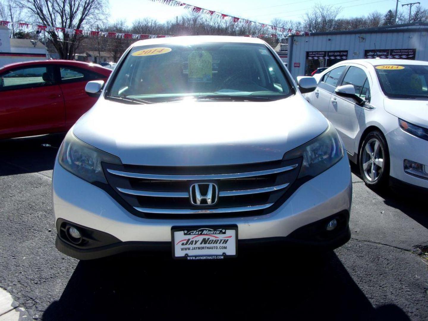 2014 SILVER HONDA CR-V EX (2HKRM4H5XEH) with an 2.4L engine, Automatic transmission, located at 501 E. Columbia St., Springfield, OH, 45503, (800) 262-7122, 39.925262, -83.801796 - Photo#4