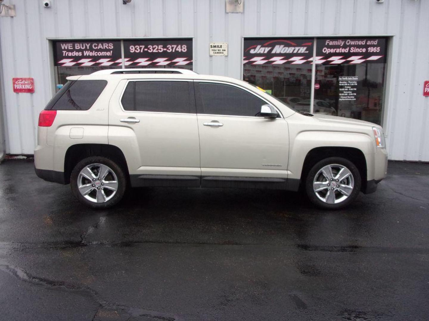 2014 BEIGE GMC TERRAIN SLT (2GKALTEKXE6) with an 2.4L engine, Automatic transmission, located at 501 E. Columbia St., Springfield, OH, 45503, (800) 262-7122, 39.925262, -83.801796 - Photo#0