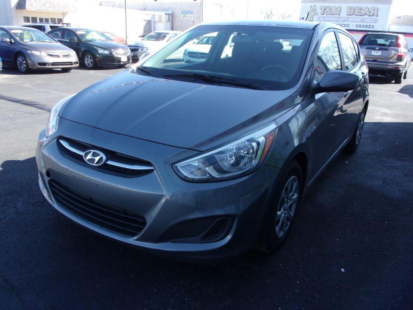 2015 GRAY HYUNDAI ACCENT GS (KMHCT5AE2FU) with an 1.6L engine, Automatic transmission, located at 501 E. Columbia St., Springfield, OH, 45503, (800) 262-7122, 39.925262, -83.801796 - *** Serviced and Detailed *** GS *** Hatchback *** Gas Saver *** Jay North Auto has offered hand picked vehicles since 1965! Our customer's enjoy a NO pressure buying experience with a small town feel. All of our vehicles get fully inspected and detailed. We are a preferred dealer for many loca - Photo#6