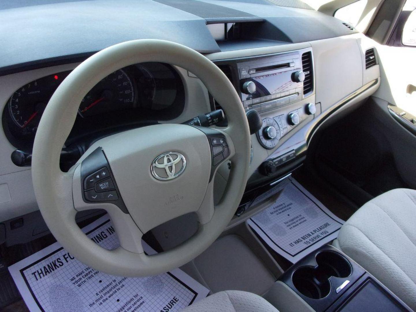 2012 WHITE TOYOTA SIENNA LE (5TDKK3DC1CS) with an 3.5L engine, Automatic transmission, located at 501 E. Columbia St., Springfield, OH, 45503, (800) 262-7122, 39.925262, -83.801796 - Photo#11