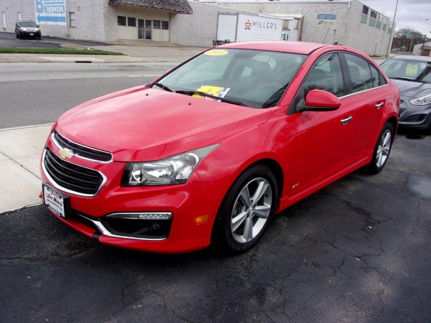 2015 RED CHEVROLET CRUZE 2LT (1G1PE5SB4F7) with an 1.4L engine, Automatic transmission, located at 501 E. Columbia St., Springfield, OH, 45503, (800) 262-7122, 39.925262, -83.801796 - *** LT *** Serviced and Detailed *** Clean CarFax *** FWD *** Gas Saver *** Jay North Auto has offered hand picked vehicles since 1965! Our customer's enjoy a NO pressure buying experience with a small town feel. All of our vehicles get fully inspected and detailed. We are a preferred dealer for - Photo#1