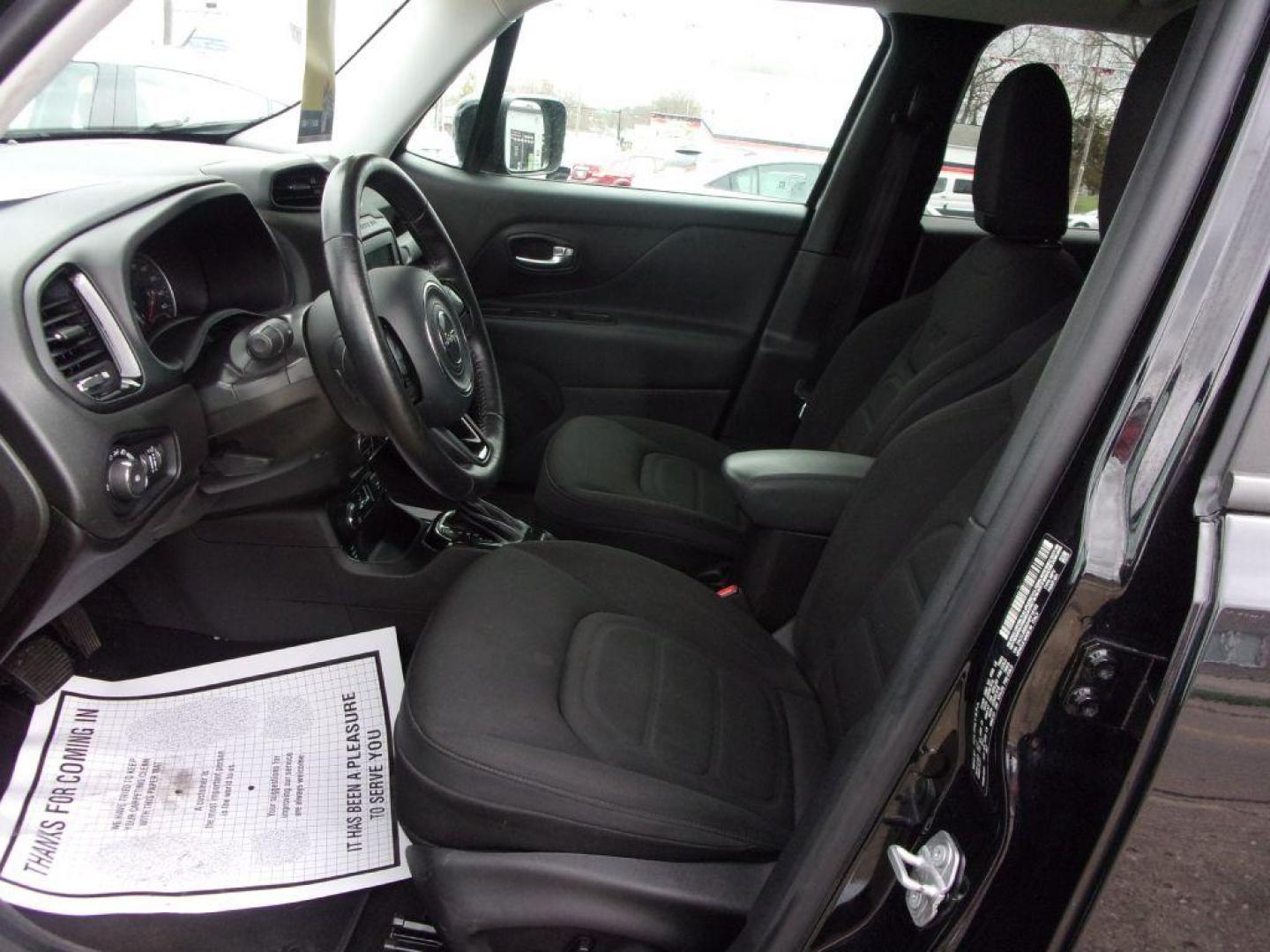 2017 BLACK JEEP RENEGADE LATITUDE (ZACCJBBB3HP) with an 2.4L engine, Automatic transmission, located at 501 E. Columbia St., Springfield, OH, 45503, (800) 262-7122, 39.925262, -83.801796 - Photo#12