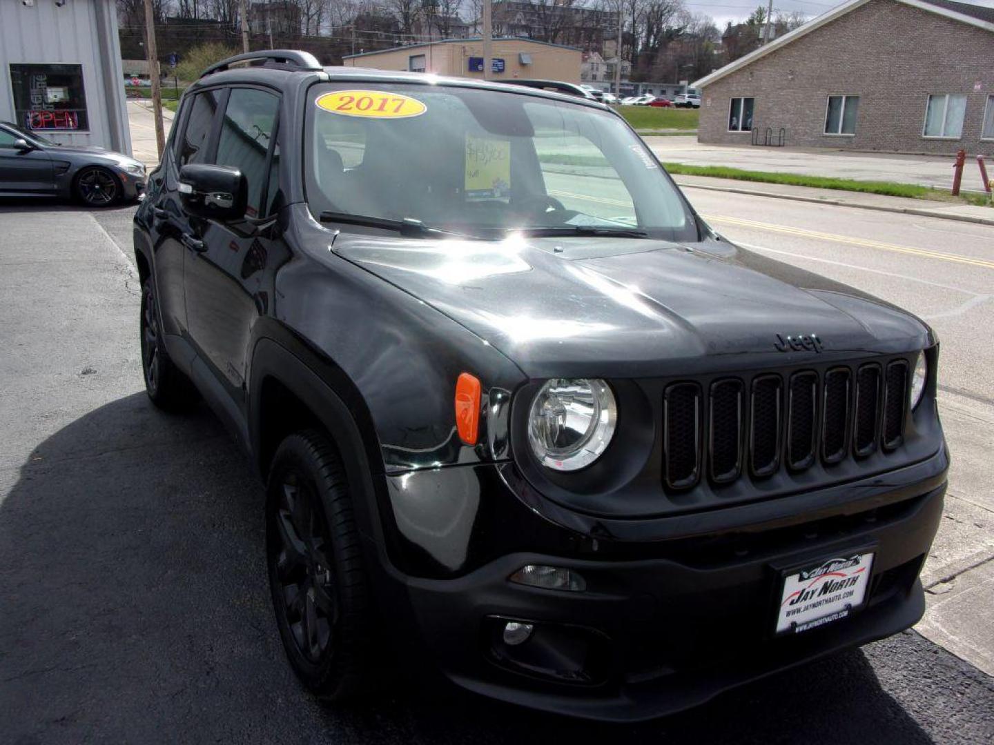 2017 BLACK JEEP RENEGADE LATITUDE (ZACCJBBB3HP) with an 2.4L engine, Automatic transmission, located at 501 E. Columbia St., Springfield, OH, 45503, (800) 262-7122, 39.925262, -83.801796 - Photo#2