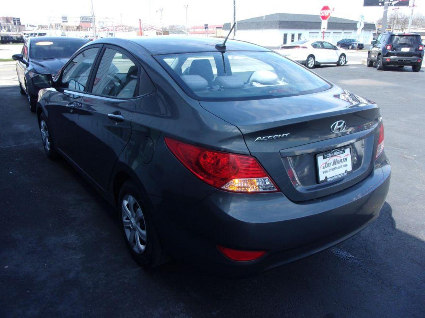 2012 GRAY HYUNDAI ACCENT GLS (KMHCT4AE3CU) with an 1.6L engine, Automatic transmission, located at 501 E. Columbia St., Springfield, OH, 45503, (800) 262-7122, 39.925262, -83.801796 - ***Clean Carfax***Gas Saver***GLS***New Tires***39 Service Records On Carfax***Serviced and Detailed*** Jay North Auto has offered hand picked vehicles since 1965! Our customer's enjoy a NO pressure buying experience with a small town feel. All of our vehicles get fully inspected and detailed. W - Photo#5