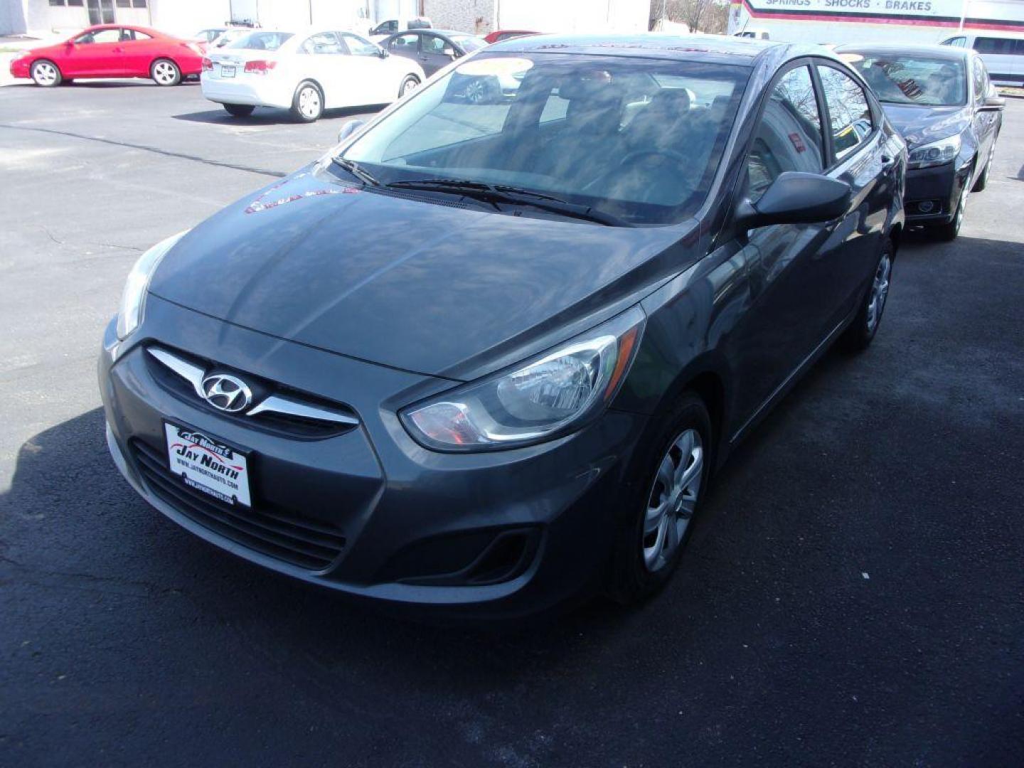 2012 GRAY HYUNDAI ACCENT GLS (KMHCT4AE3CU) with an 1.6L engine, Automatic transmission, located at 501 E. Columbia St., Springfield, OH, 45503, (800) 262-7122, 39.925262, -83.801796 - ***Clean Carfax***Gas Saver***GLS***New Tires***39 Service Records On Carfax***Serviced and Detailed*** Jay North Auto has offered hand picked vehicles since 1965! Our customer's enjoy a NO pressure buying experience with a small town feel. All of our vehicles get fully inspected and detailed. W - Photo#6