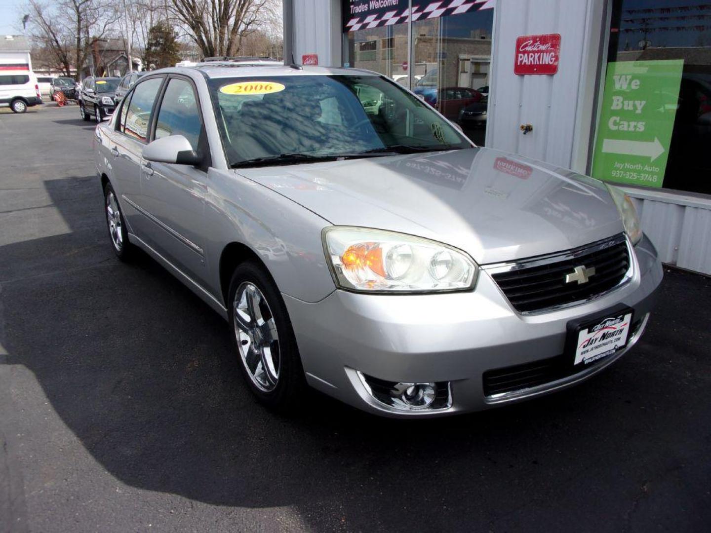 2006 SILVER CHEVROLET MALIBU LTZ (1G1ZU53826F) with an 3.5L engine, Automatic transmission, located at 501 E. Columbia St., Springfield, OH, 45503, (800) 262-7122, 39.925262, -83.801796 - *** 1 Owner *** Clean CarFax w/ 61 Dealer Service Records *** Serviced and Detailed *** Remote Start *** LTZ *** 3.5L V6 *** Moonroof *** Premium Audio *** Jay North Auto has offered hand picked vehicles since 1965! Our customer's enjoy a NO pressure buying experience with a small town feel. Al - Photo#2