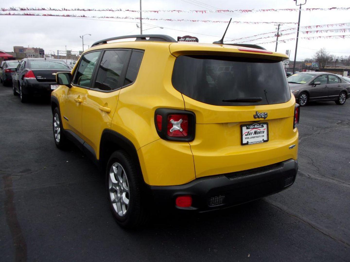 2017 YELLOW JEEP RENEGADE LATITUDE (ZACCJABB1HP) with an 2.4L engine, Automatic transmission, located at 501 E. Columbia St., Springfield, OH, 45503, (800) 262-7122, 39.925262, -83.801796 - Photo#5