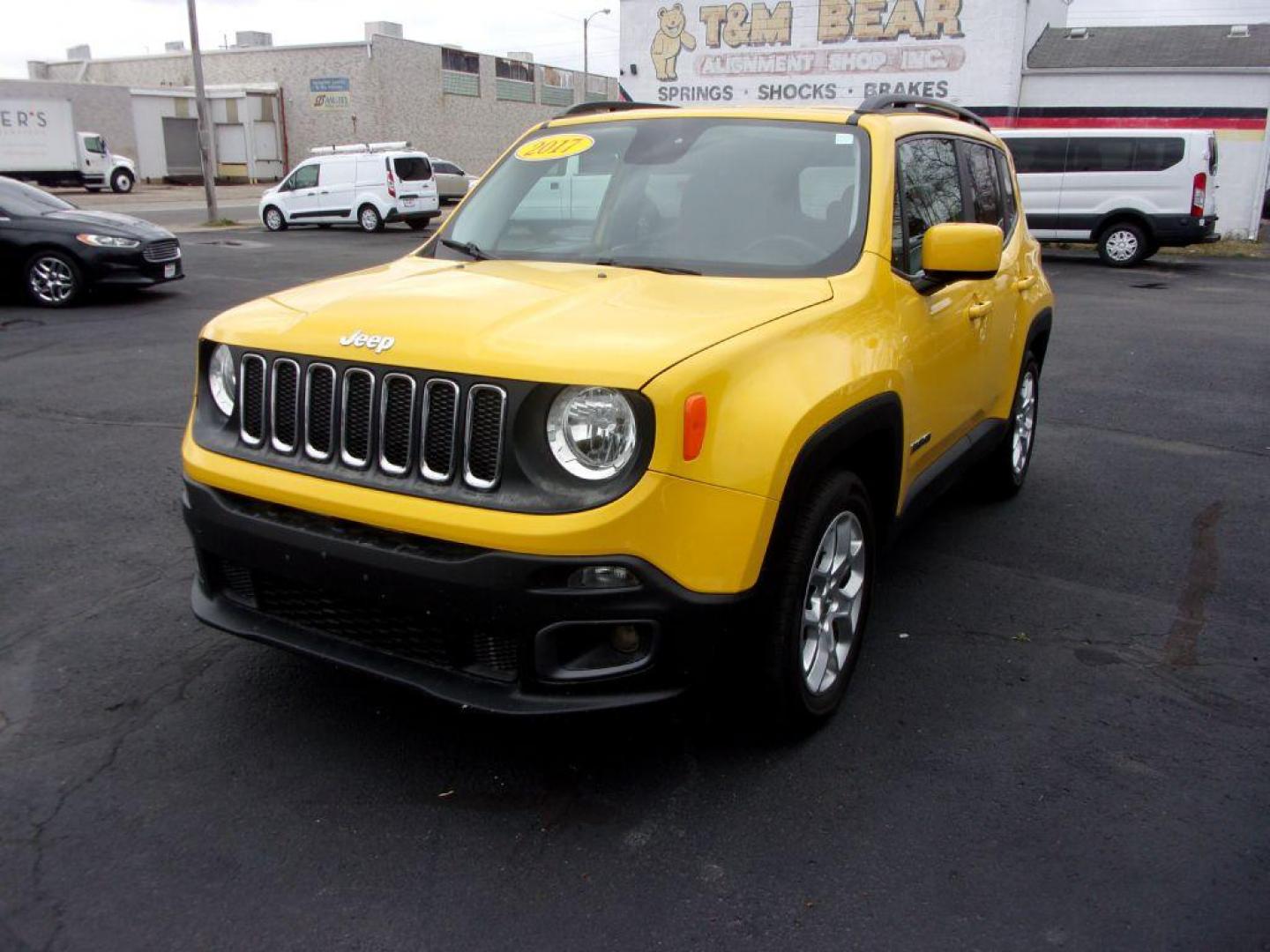 2017 YELLOW JEEP RENEGADE LATITUDE (ZACCJABB1HP) with an 2.4L engine, Automatic transmission, located at 501 E. Columbia St., Springfield, OH, 45503, (800) 262-7122, 39.925262, -83.801796 - Photo#6