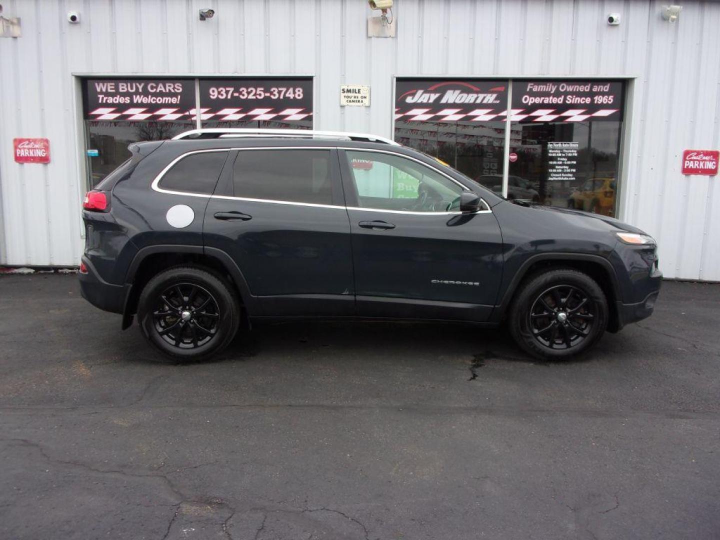 2018 GRAY JEEP CHEROKEE LATITUDE PLUS (1C4PJLLB0JD) with an 2.4L engine, Automatic transmission, located at 501 E. Columbia St., Springfield, OH, 45503, (800) 262-7122, 39.925262, -83.801796 - ***Clean Carfax***1-Owner***Blind Spot***New Tires***Serviced and Detailed*** Jay North Auto has offered hand picked vehicles since 1965! Our customer's enjoy a NO pressure buying experience with a small town feel. All of our vehicles get fully inspected and detailed. We are a preferred dealer f - Photo#0