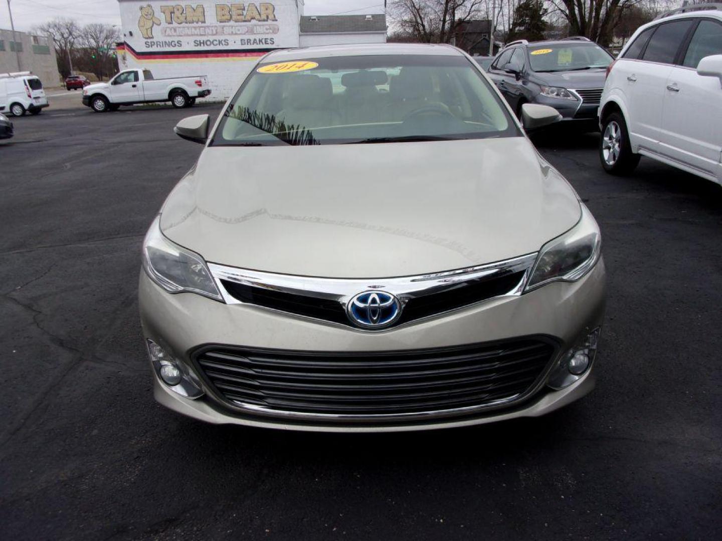 2014 TAN TOYOTA AVALON HYBRID XLE TOURING (4T1BD1EB1EU) with an 2.5L engine, Automatic transmission, located at 501 E. Columbia St., Springfield, OH, 45503, (800) 262-7122, 39.925262, -83.801796 - Photo#1