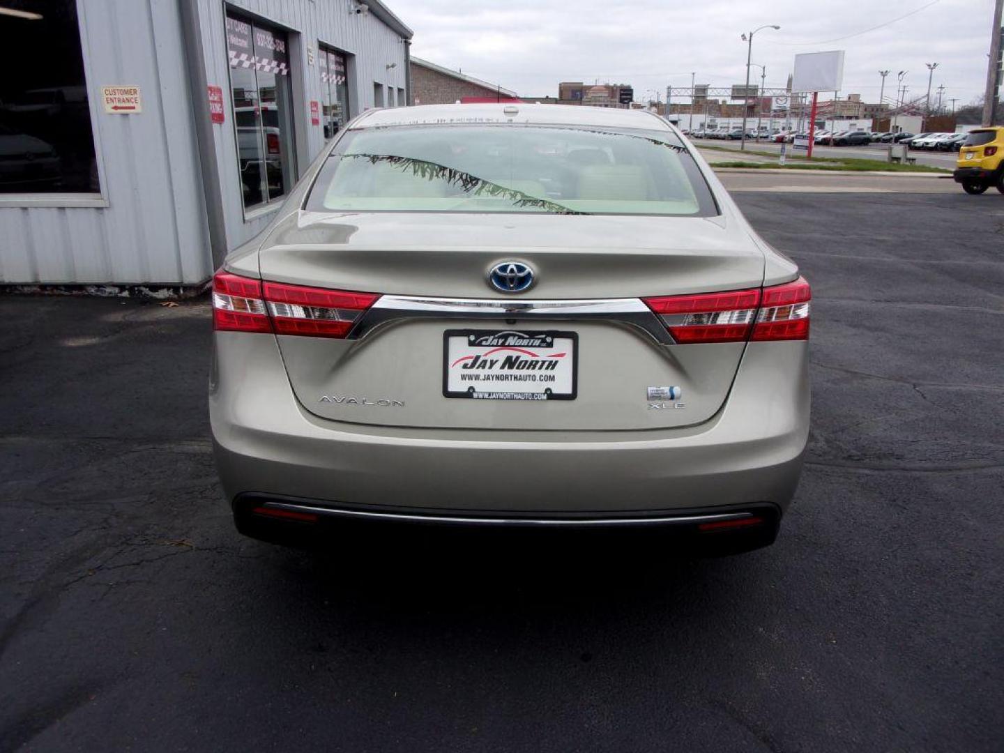 2014 TAN TOYOTA AVALON HYBRID XLE TOURING (4T1BD1EB1EU) with an 2.5L engine, Automatic transmission, located at 501 E. Columbia St., Springfield, OH, 45503, (800) 262-7122, 39.925262, -83.801796 - Photo#4