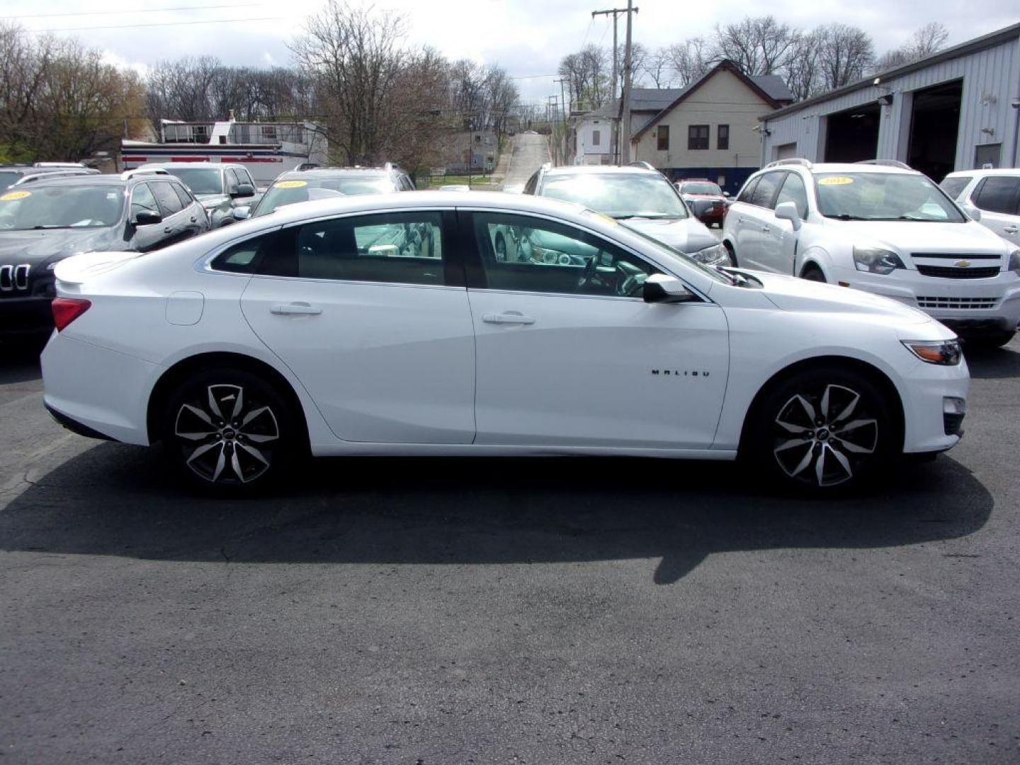 2020 WHITE CHEVROLET MALIBU RS (1G1ZG5ST5LF) with an 1.5L engine, Continuously Variable transmission, located at 501 E. Columbia St., Springfield, OH, 45503, (800) 262-7122, 39.925262, -83.801796 - Photo#0