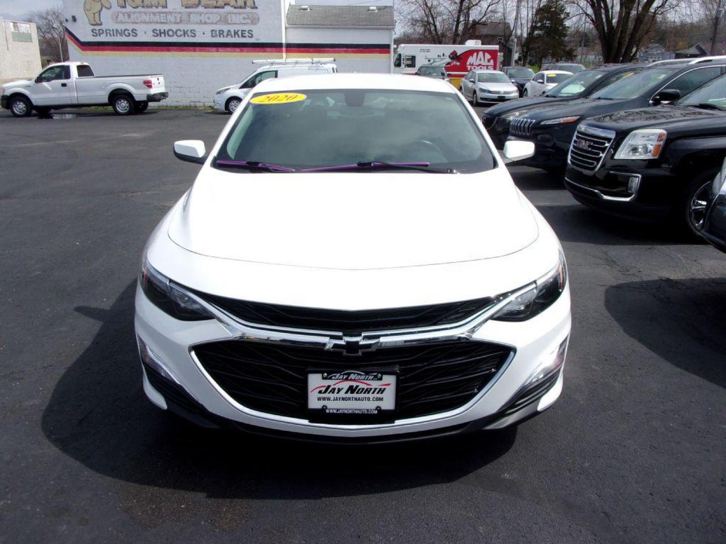 2020 WHITE CHEVROLET MALIBU RS (1G1ZG5ST5LF) with an 1.5L engine, Continuously Variable transmission, located at 501 E. Columbia St., Springfield, OH, 45503, (800) 262-7122, 39.925262, -83.801796 - Photo#2