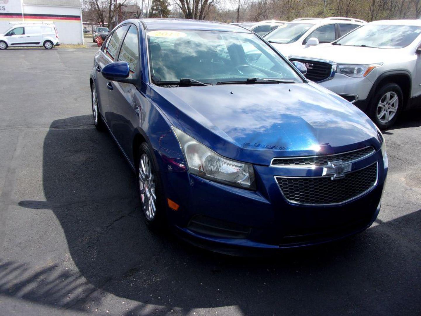 2013 BLUE CHEVROLET CRUZE ECO (1G1PH5SB1D7) with an 1.4L engine, Automatic transmission, located at 501 E. Columbia St., Springfield, OH, 45503, (800) 262-7122, 39.925262, -83.801796 - ***ECO Package***New tires***Clean Carfax***Serviced and Detailed*** Jay North Auto has offered hand picked vehicles since 1965! Our customer's enjoy a NO pressure buying experience with a small town feel. All of our vehicles get fully inspected and detailed. We are a preferred dealer for many l - Photo#1