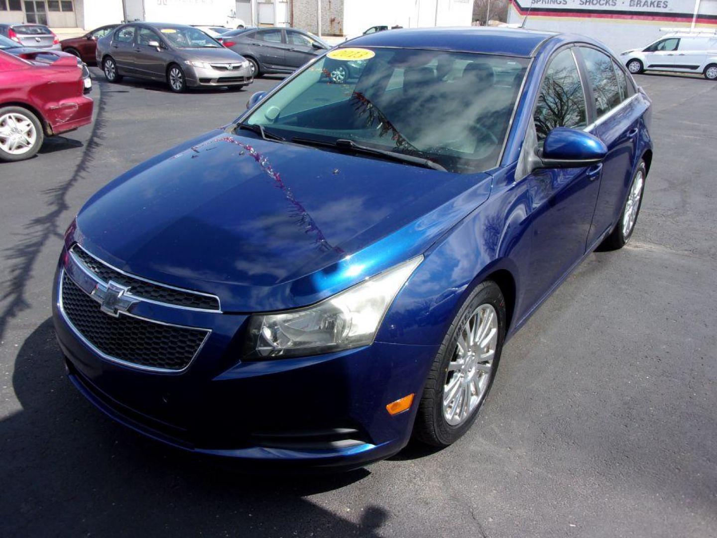 2013 BLUE CHEVROLET CRUZE ECO (1G1PH5SB1D7) with an 1.4L engine, Automatic transmission, located at 501 E. Columbia St., Springfield, OH, 45503, (800) 262-7122, 39.925262, -83.801796 - ***ECO Package***New tires***Clean Carfax***Serviced and Detailed*** Jay North Auto has offered hand picked vehicles since 1965! Our customer's enjoy a NO pressure buying experience with a small town feel. All of our vehicles get fully inspected and detailed. We are a preferred dealer for many l - Photo#3