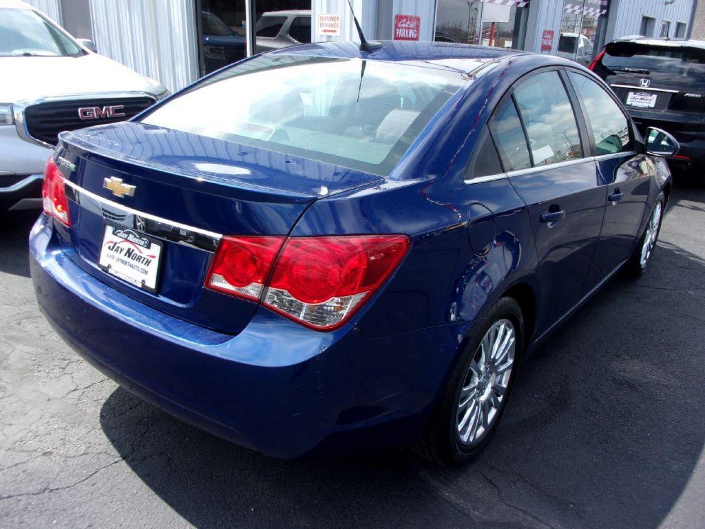 2013 BLUE CHEVROLET CRUZE ECO (1G1PH5SB1D7) with an 1.4L engine, Automatic transmission, located at 501 E. Columbia St., Springfield, OH, 45503, (800) 262-7122, 39.925262, -83.801796 - ***ECO Package***New tires***Clean Carfax***Serviced and Detailed*** Jay North Auto has offered hand picked vehicles since 1965! Our customer's enjoy a NO pressure buying experience with a small town feel. All of our vehicles get fully inspected and detailed. We are a preferred dealer for many l - Photo#7