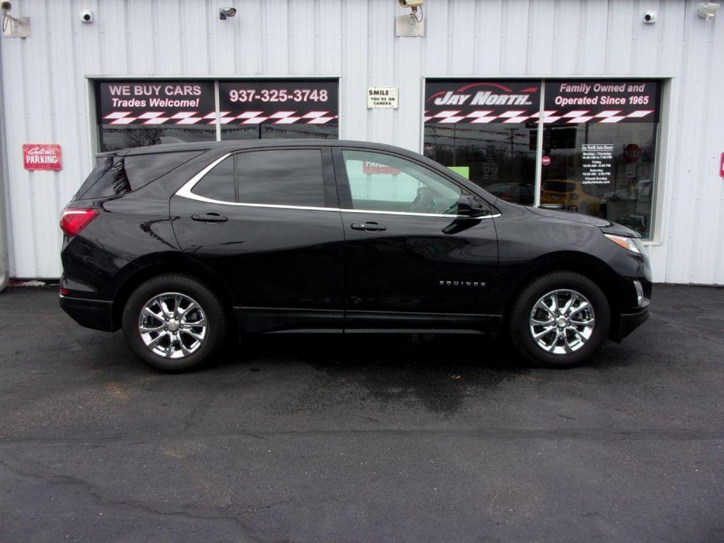 2020 BLACK CHEVROLET EQUINOX LT (2GNAXJEV1L6) with an 1.5L engine, Automatic transmission, located at 501 E. Columbia St., Springfield, OH, 45503, (800) 262-7122, 39.925262, -83.801796 - Photo#0