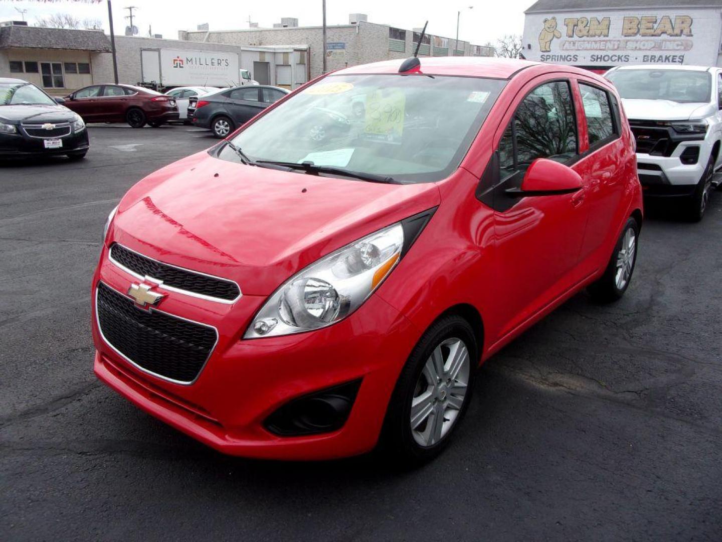 2015 RED CHEVROLET SPARK LS (KL8CB6S95FC) with an 1.2L engine, Continuously Variable transmission, located at 501 E. Columbia St., Springfield, OH, 45503, (800) 262-7122, 39.925262, -83.801796 - Photo#6