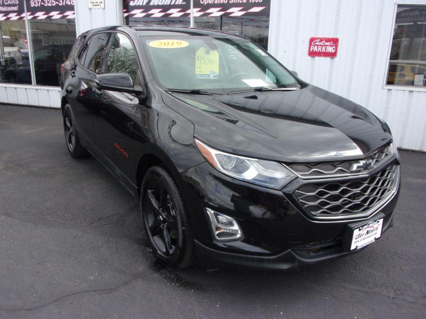 2019 BLACK CHEVROLET EQUINOX LT (2GNAXLEX7K6) with an 2.0L engine, Automatic transmission, located at 501 E. Columbia St., Springfield, OH, 45503, (800) 262-7122, 39.925262, -83.801796 - Photo#1