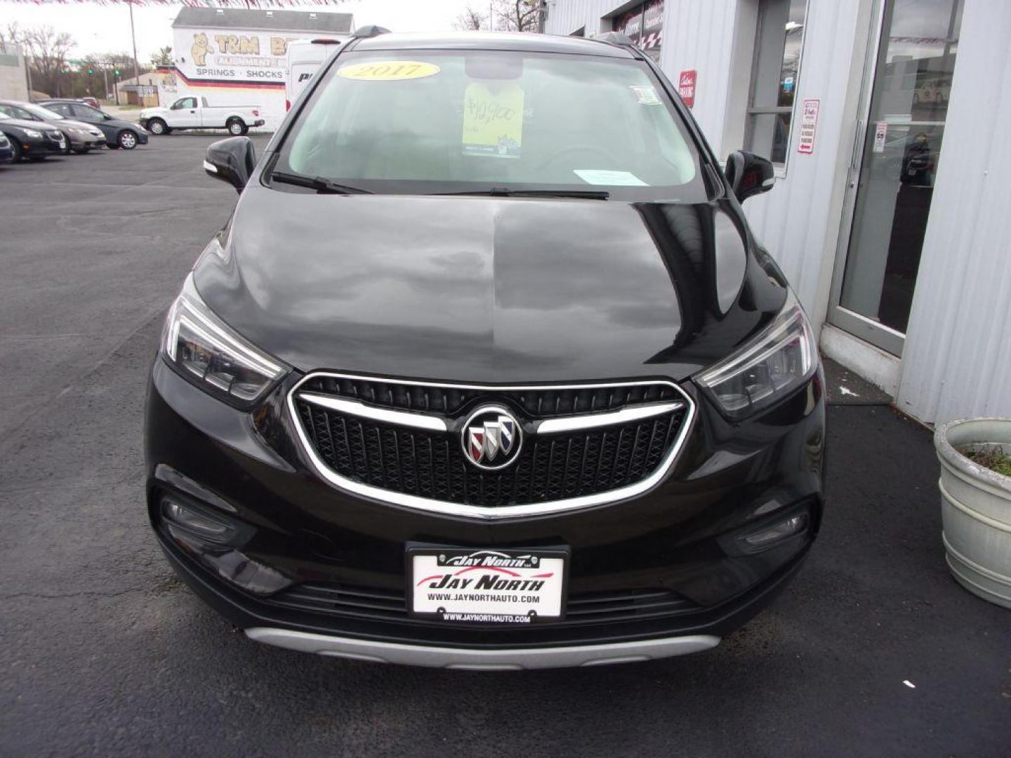 2017 BLACK BUICK ENCORE ESSENCE (KL4CJCSB3HB) with an 1.4L engine, Automatic transmission, located at 501 E. Columbia St., Springfield, OH, 45503, (800) 262-7122, 39.925262, -83.801796 - Photo#2