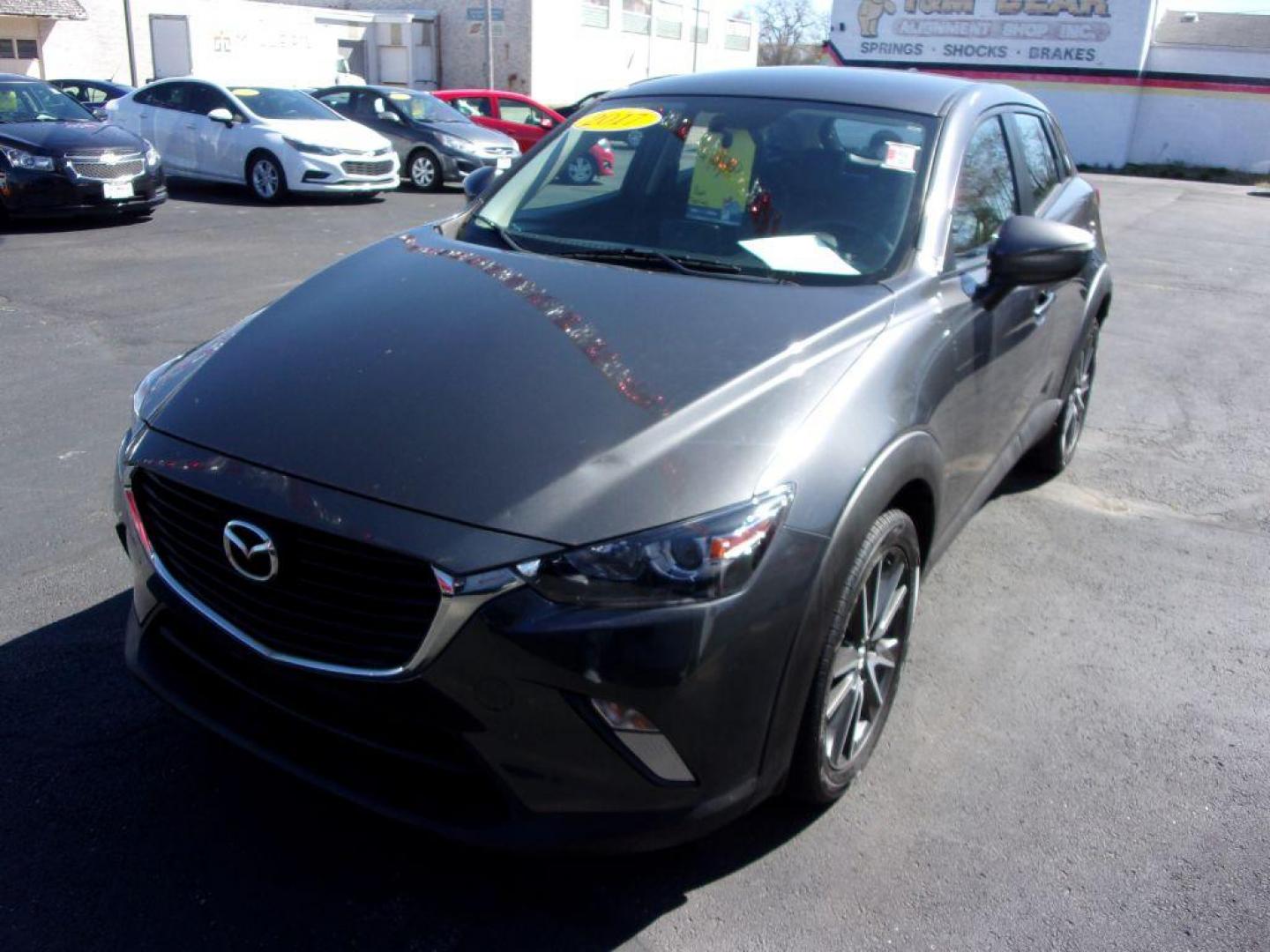 2017 GRAY MAZDA CX-3 TOURING (JM1DKFC73H0) with an 2.0L engine, Automatic transmission, located at 501 E. Columbia St., Springfield, OH, 45503, (800) 262-7122, 39.925262, -83.801796 - Photo#2