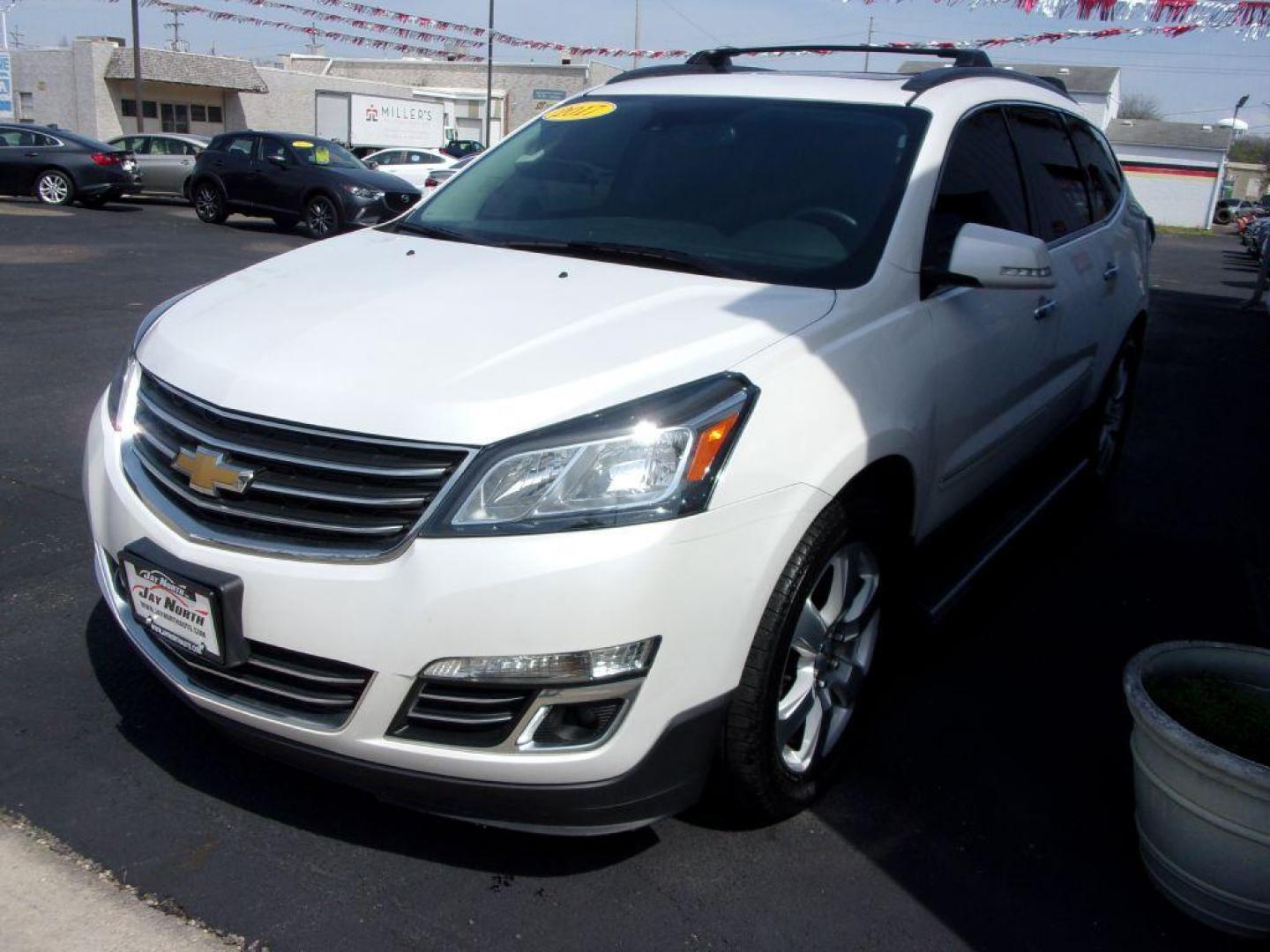 2017 WHITE CHEVROLET TRAVERSE PREMIER (1GNKVJKD4HJ) with an 3.6L engine, Automatic transmission, located at 501 E. Columbia St., Springfield, OH, 45503, (800) 262-7122, 39.925262, -83.801796 - ***Clean Carfax***LOADED***Heated and Cooled Leather Seating***AWD***3RD Row seating***PREMIER***Serviced and Detailed*** Jay North Auto has offered hand picked vehicles since 1965! Our customer's enjoy a NO pressure buying experience with a small town feel. All of our vehicles get fully inspect - Photo#3