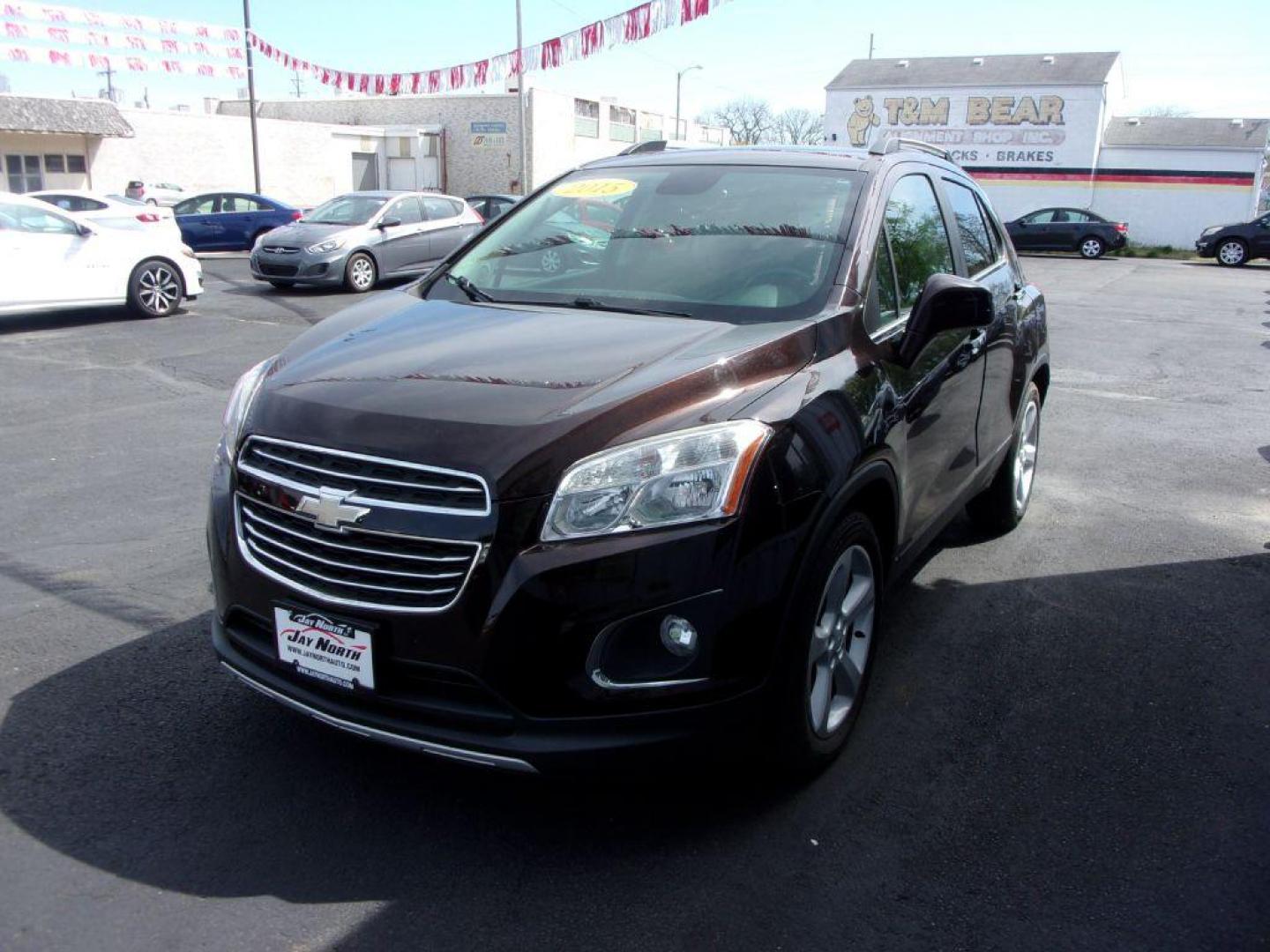 2015 BROWN CHEVROLET TRAX LTZ (KL7CJNSB5FB) with an 1.4L engine, Automatic transmission, located at 501 E. Columbia St., Springfield, OH, 45503, (800) 262-7122, 39.925262, -83.801796 - ***LTZ***Heated Leather Seating***My Link***BOSE Premium Audio***Sunroof***Serviced and Detailed*** Jay North Auto has offered hand picked vehicles since 1965! Our customer's enjoy a NO pressure buying experience with a small town feel. All of our vehicles get fully inspected and detailed. We ar - Photo#6